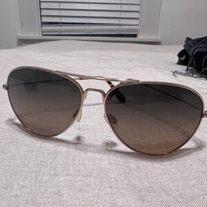 Maui Jim Aviator Sunglasses tortoise shell and rose lenses